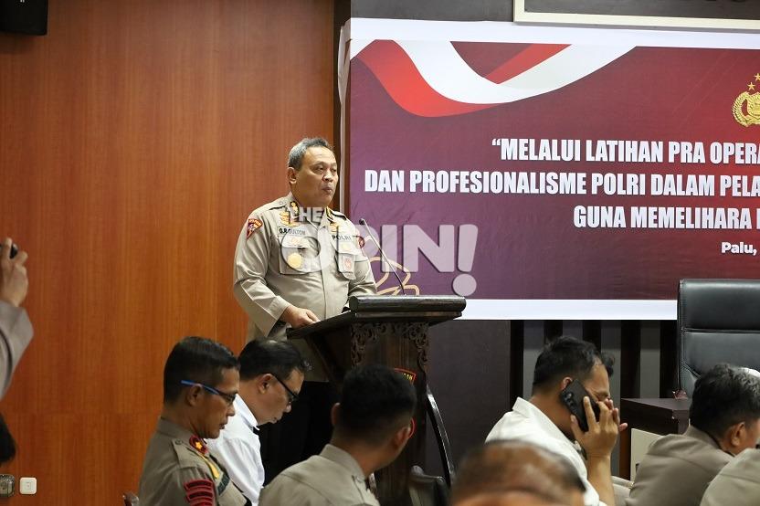 Latpraops Ketupat 2026, Polda Sulteng Tingkatkan Profesionalisme Personel Jelang Lebaran
