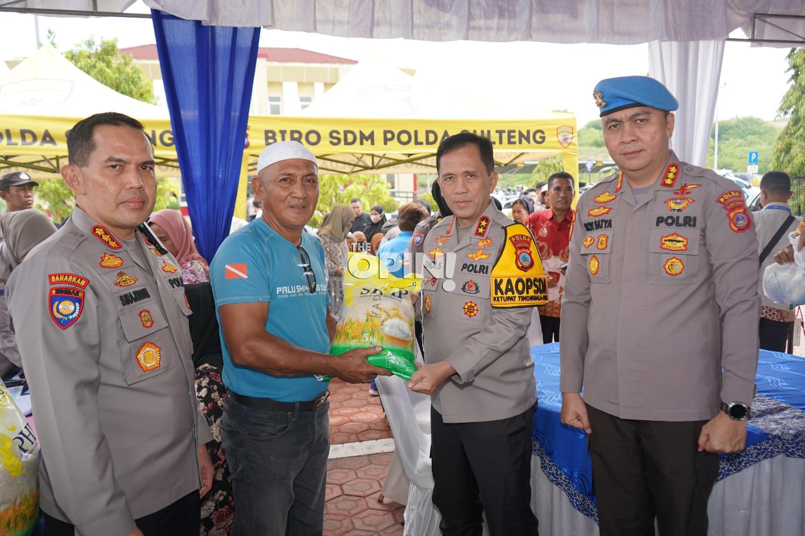 Gerakan Pangan Murah Polri di Palu, Sediakan Beras hingga Minyak Goreng
