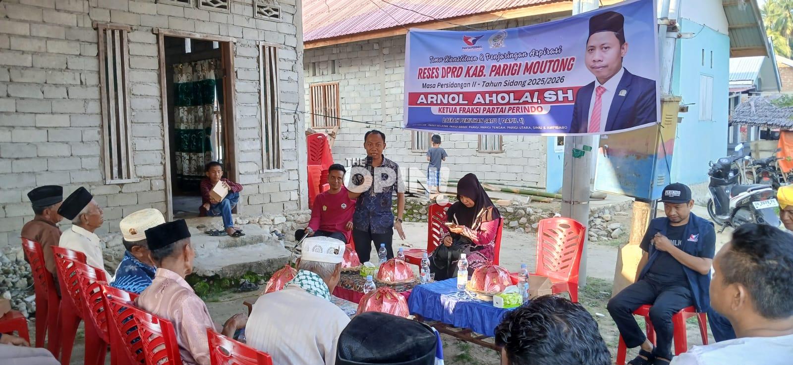 Arnol Serap Aspirasi Warga Parigi Tengah, Fokus Realisasi Program Prioritas di Pelawa