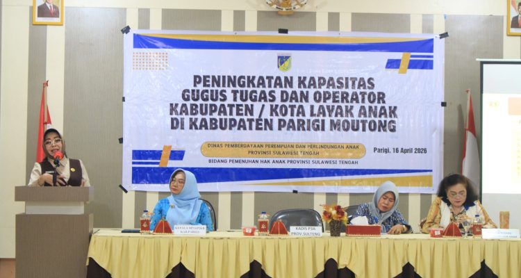 DP3A Sulteng Dorong Parimo Naik ke KLA Madya, Perkuat Gugus Tugas