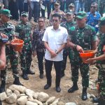 Jembatan Garuda Kodam XXIII/Palaka Wira Mulai Dibangun di Nambaru