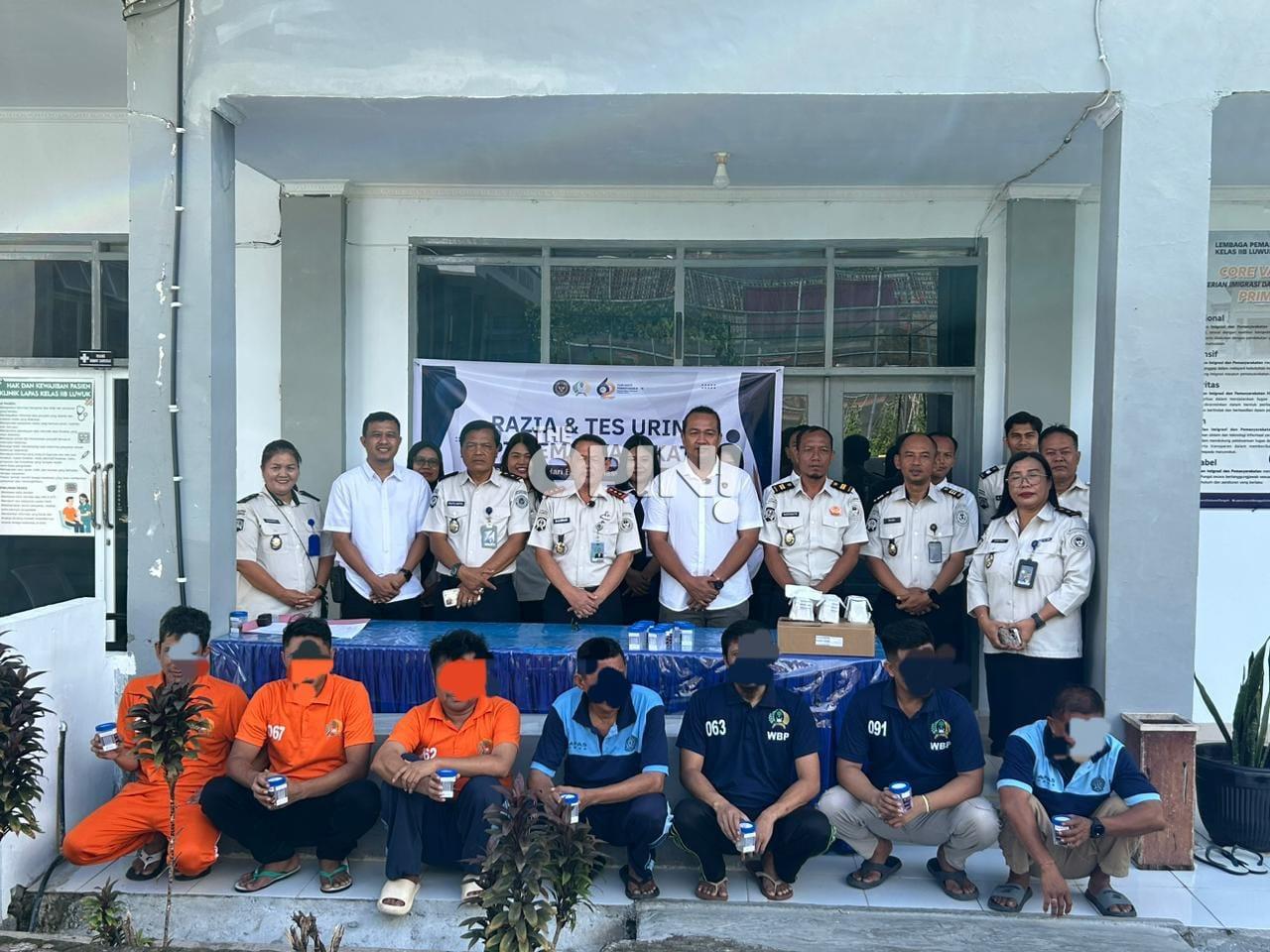 Tes Urine di Lapas Luwuk, Satu Wabin Ditemukan Positif Narkoba