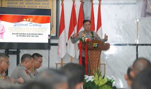 Tekankan Disiplin dan Keharmonisan, Kapolda Sulteng Kunjungi Polres Touna