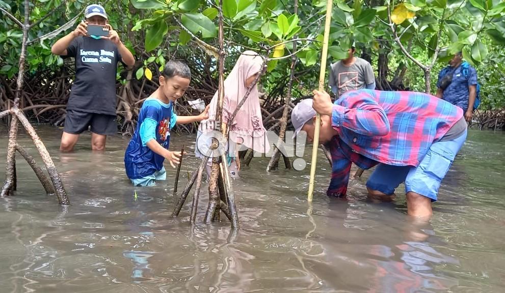 Aksi Tanam Mangrove Warnai Peringatan Hari Bumi di Parimo