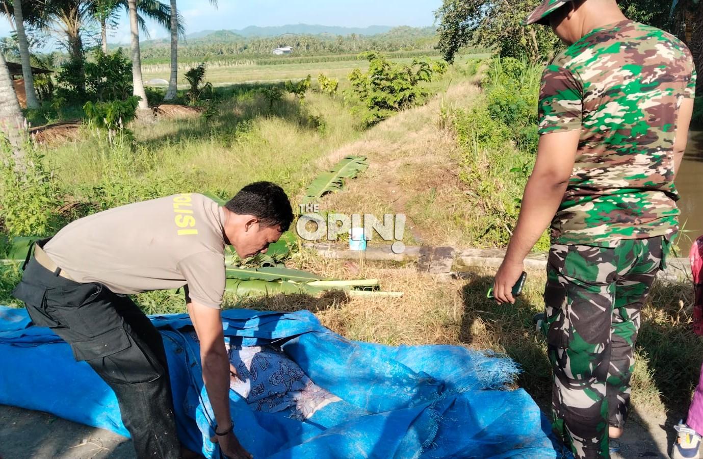 Warga Bolano Digegerkan Penemuan Mayat Pria di Selokan