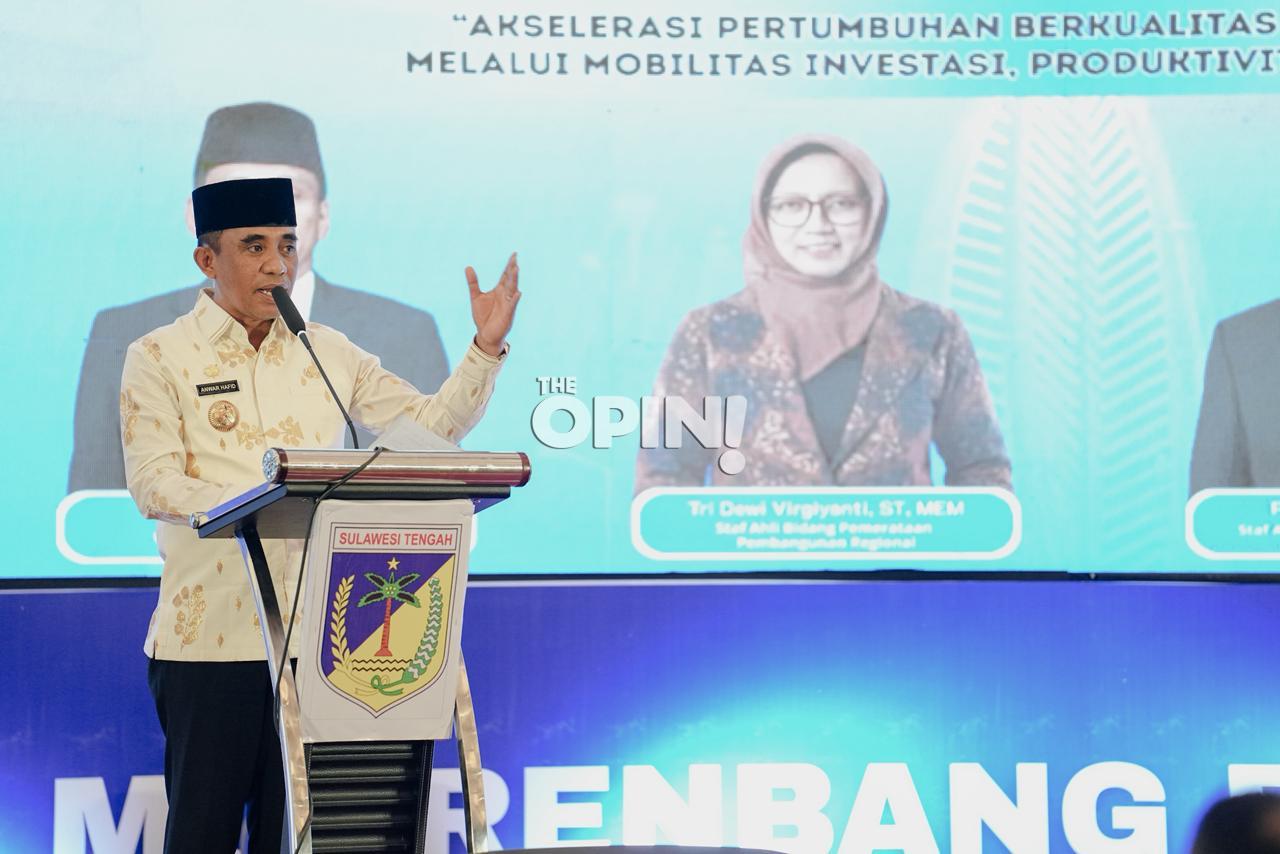 Musrenbang RKPD 2026, Gubernur Sulteng Tekankan Perencanaan Terintegrasi