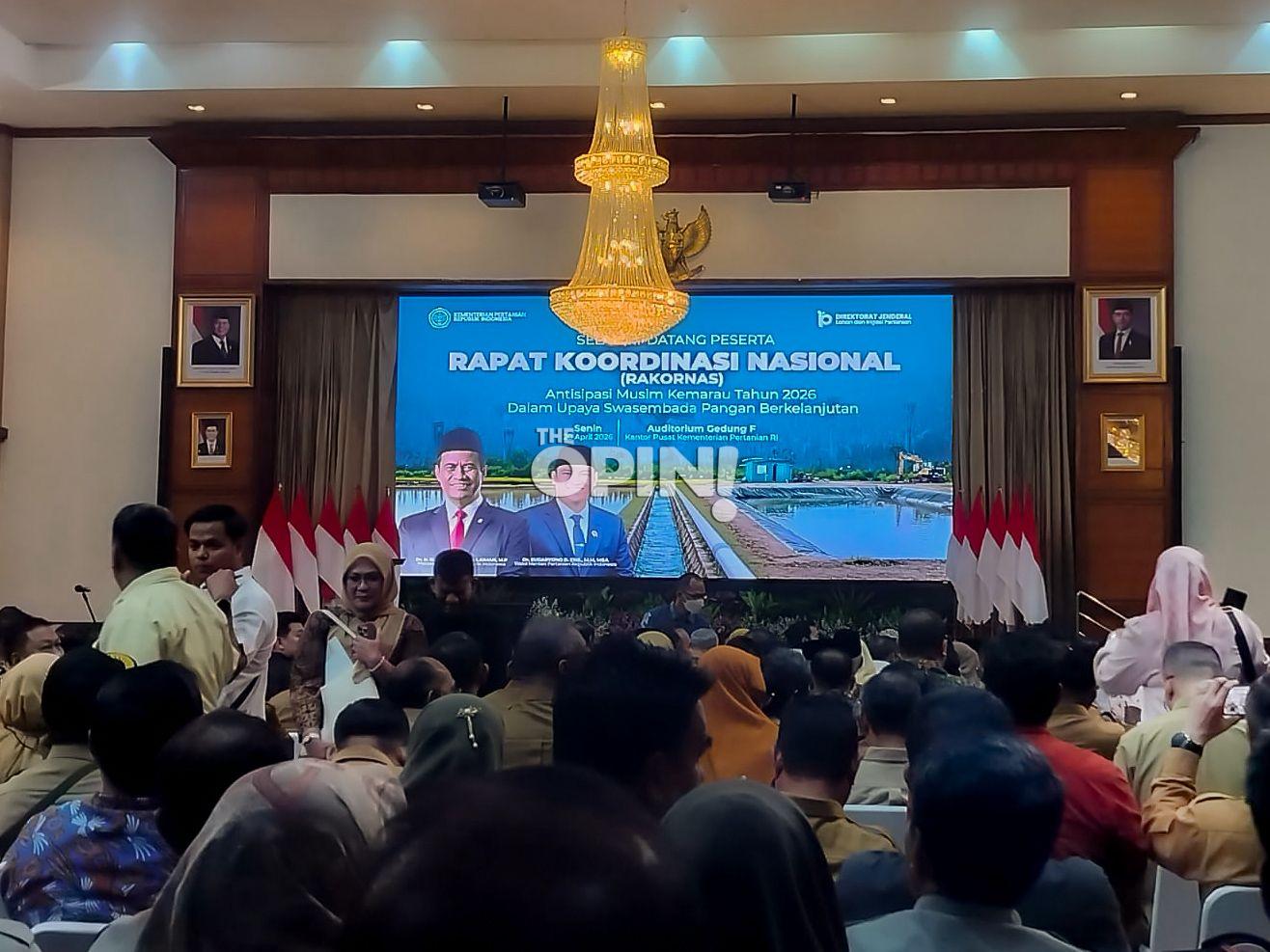 Bupati Parimo Usulkan Program Lahan dan Irigasi di Rakornas Kementan Hadapi Kekeringan
