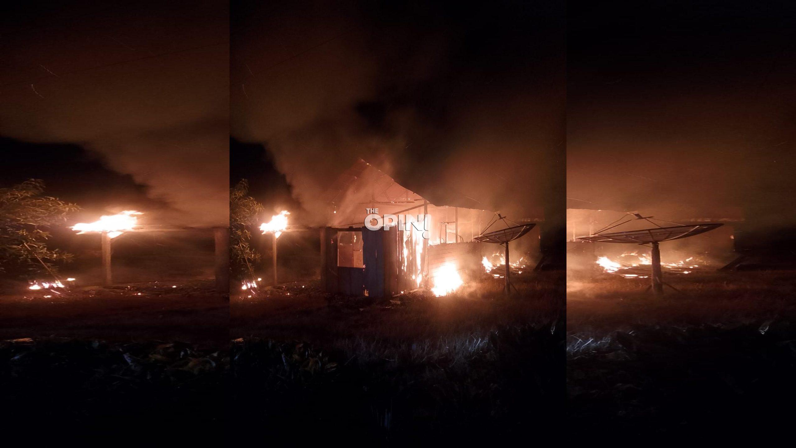 Diduga Korsleting Listrik, Rumah Petani di Parimo Hangus Terbakar Dini Hari