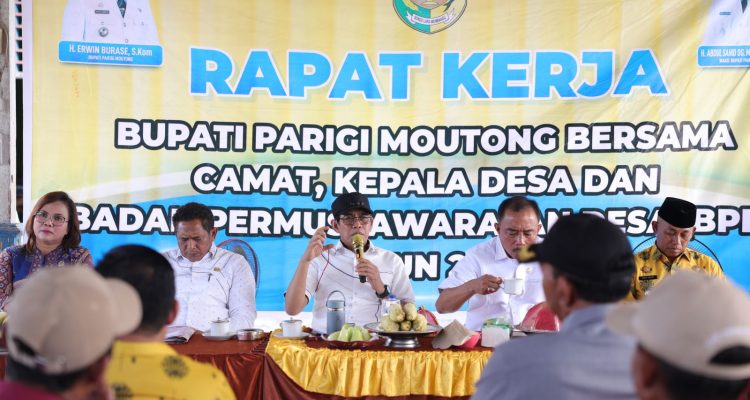 Rapat Kerja di Sausu, Bupati Parimo Fokuskan Anggaran untuk Kebutuhan Mendesak