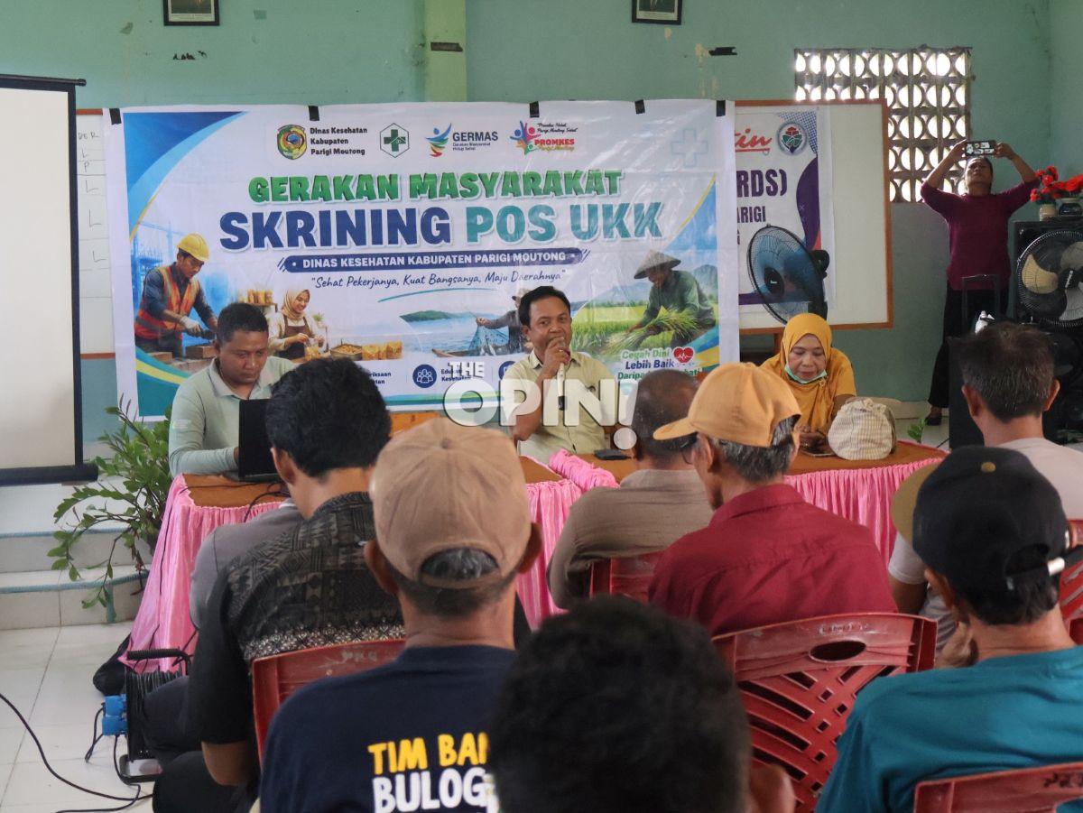 Gerakan Skrining Pos UKK di Parimo, Pekerja Didorong Terapkan Kerja Aman