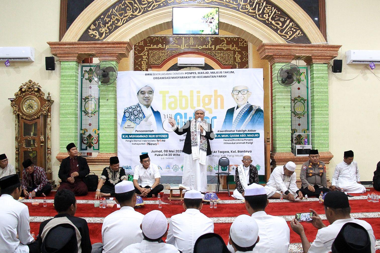 Bupati dan Wabup Parimo Hadiri Tabligh Akbar Bertajuk Hidup Berkah Bersama Al-Qur’an