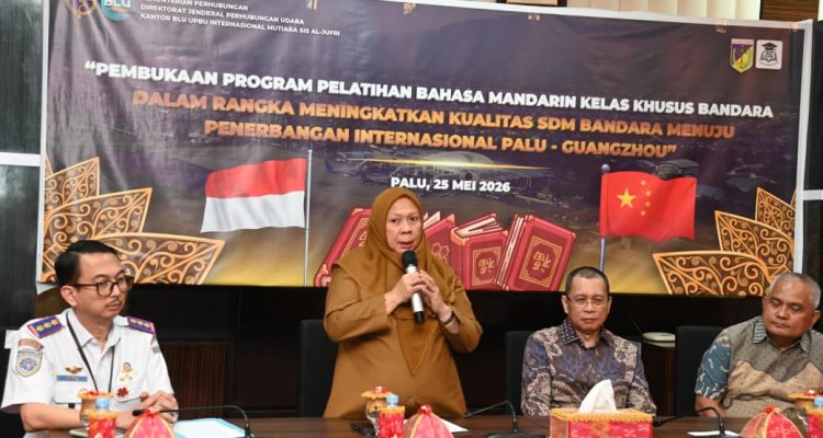 Sambut Rute Palu–Guangzhou, SDM Bandara Mutiara Dilatih Bahasa Mandarin