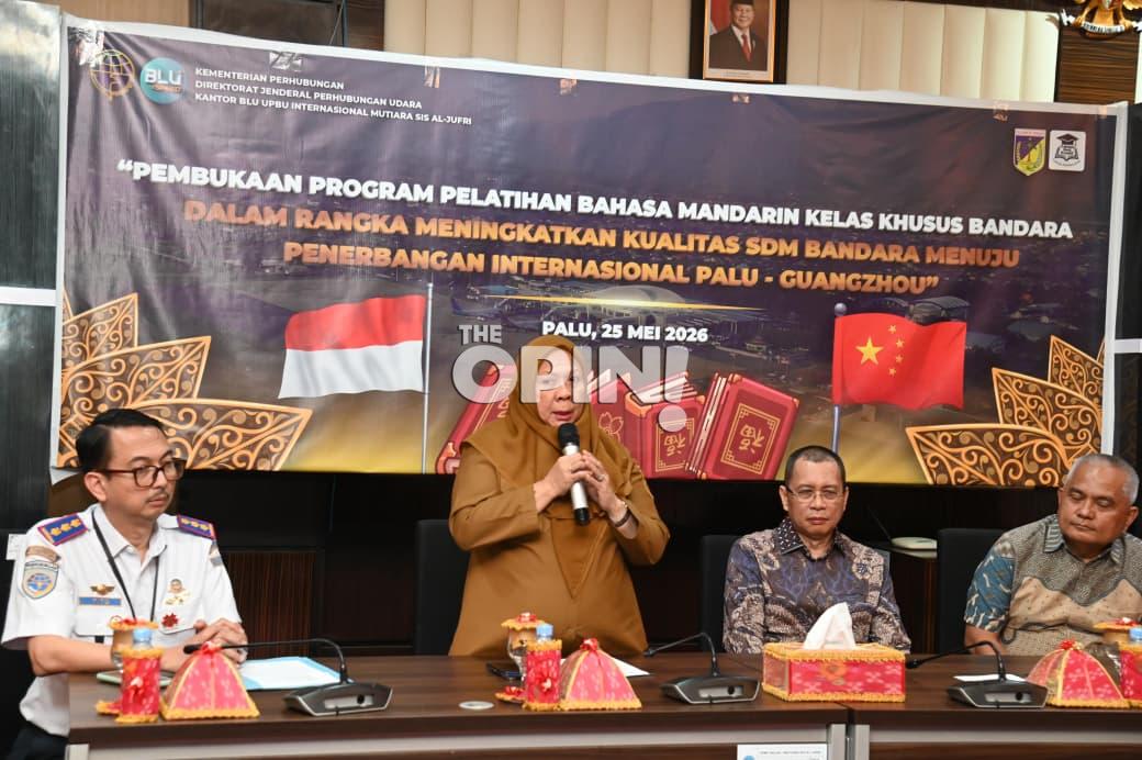 Sambut Rute Palu–Guangzhou, SDM Bandara Mutiara Dilatih Bahasa Mandarin