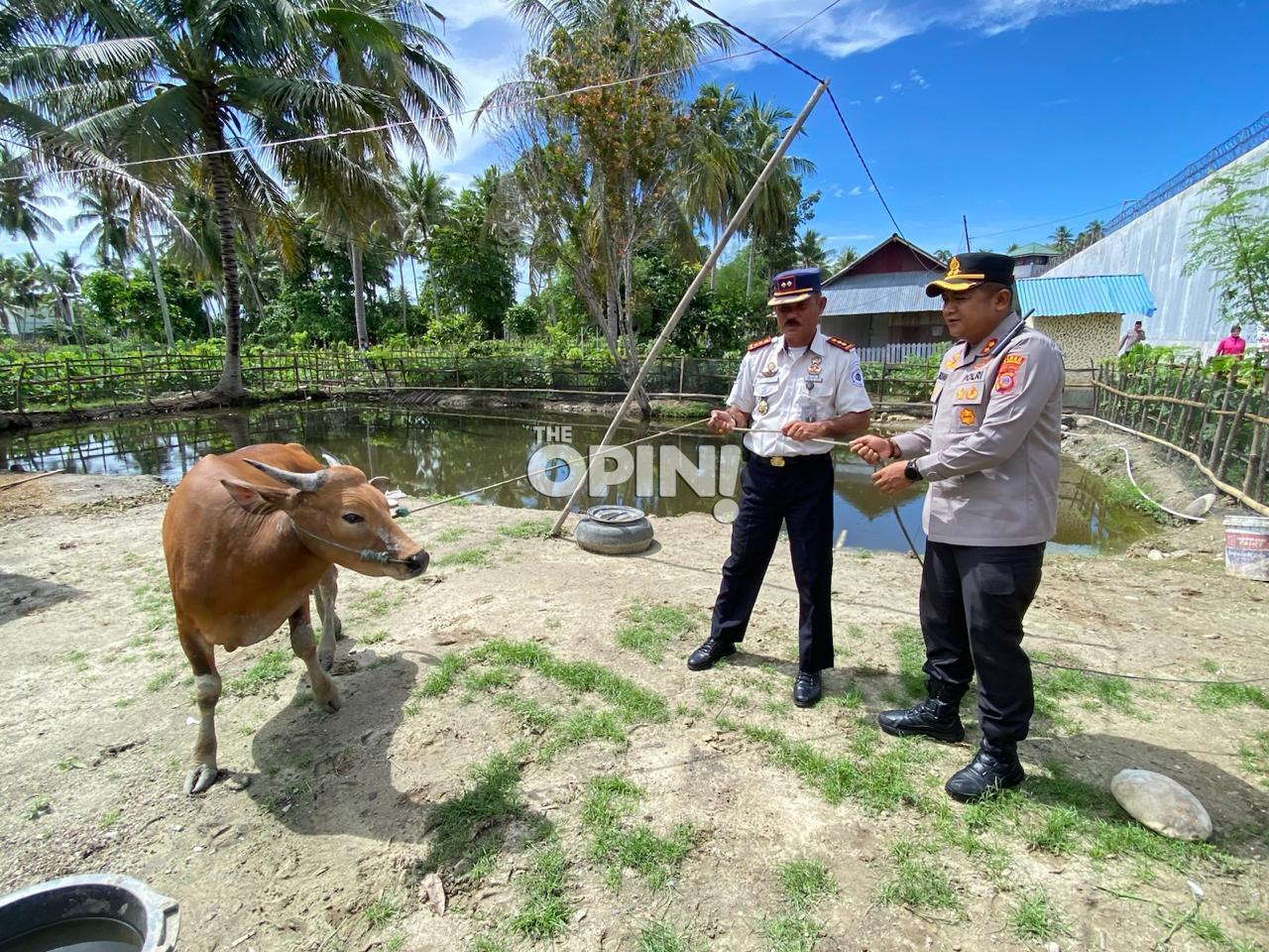 Polres Parimo Salurkan Hewan Kurban ke Ponpes dan Lapas Parigi
