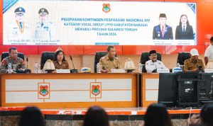Wakili Sulteng di Pesparawi Nasional, Kontingen Banggai Dilepas ke Manokwari Wakili Sulteng di Pesparawi Nasional, Kontingen Banggai Dilepas ke Manokwari