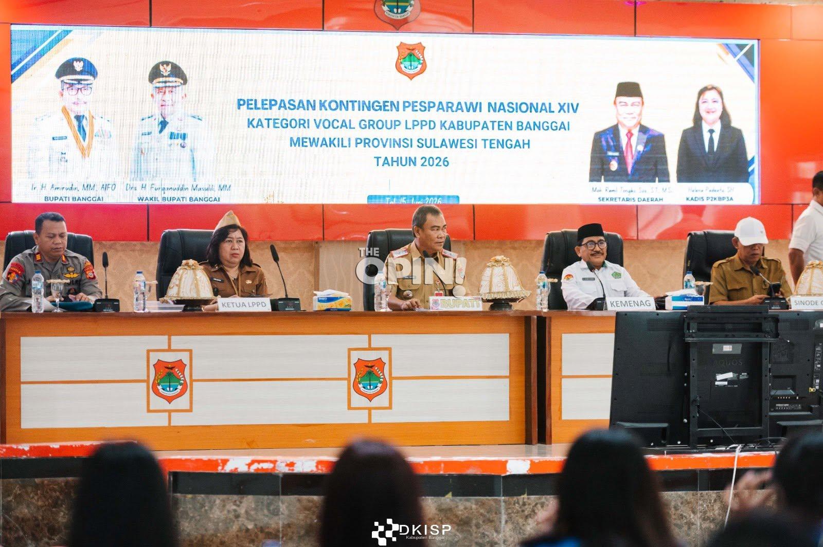 Wakili Sulteng di Pesparawi Nasional, Kontingen Banggai Dilepas ke Manokwari