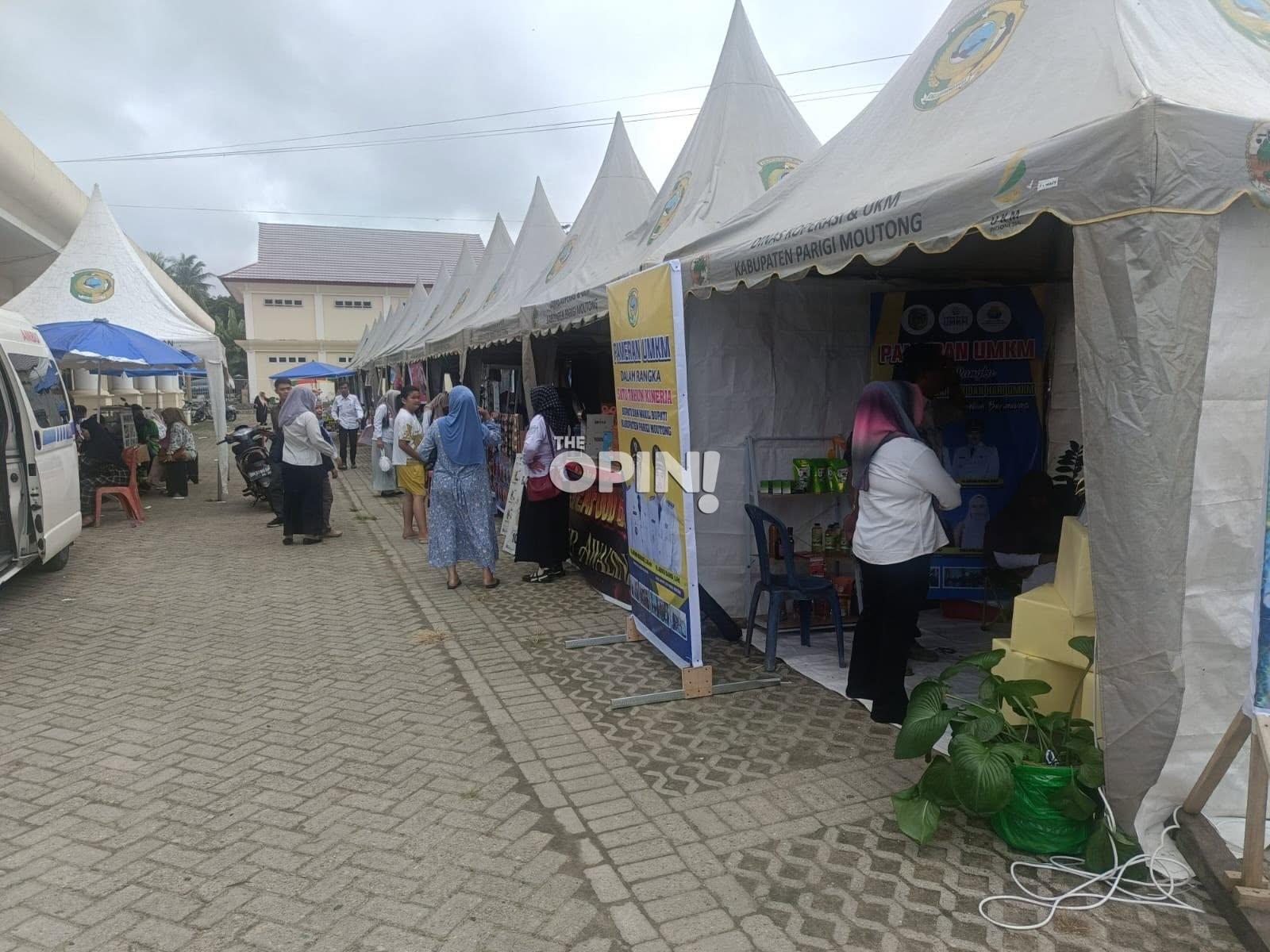 Pameran UMKM Meriahkan Refleksi Satu Tahun Kepemimpinan Erwin–Sahid di Parimo