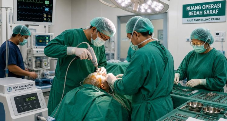 RSUD Anuntaloko Parigi Lengkapi Bor Kraniotomi, Percepat Penanganan Bedah Saraf