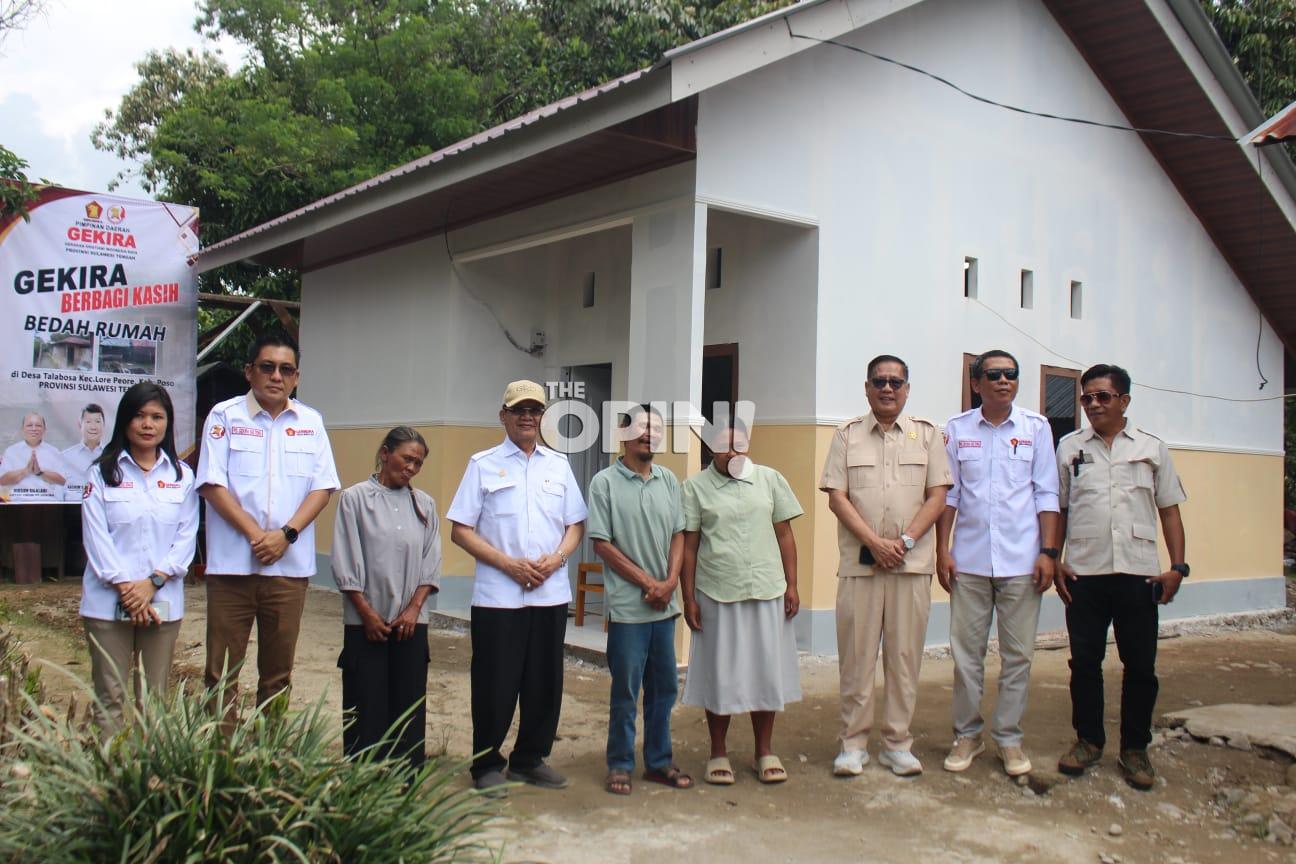Gekira Sulteng Bangun Rumah Layak Huni untuk Keluarga Miskin dan Penyandang Disabilitas
