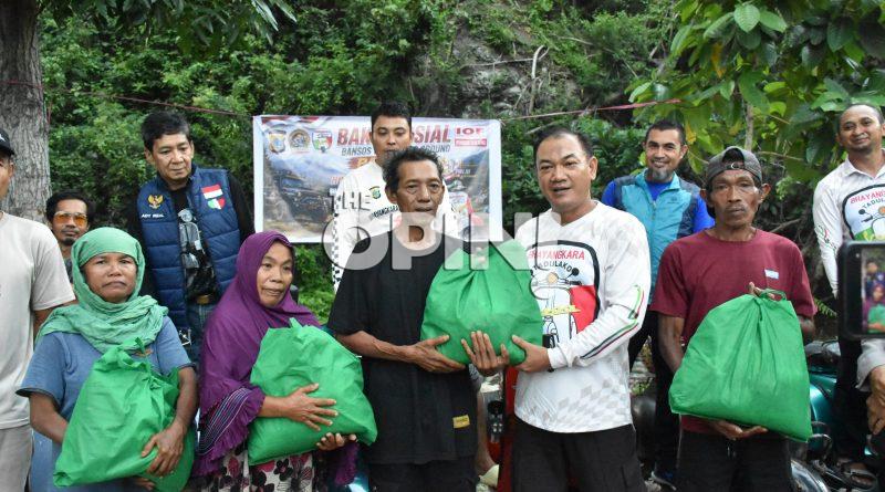 Sambut Hari Bhayangkara, Polda Sulteng Gandeng Komunitas Otomotif Salurkan Bansos di Sigi
