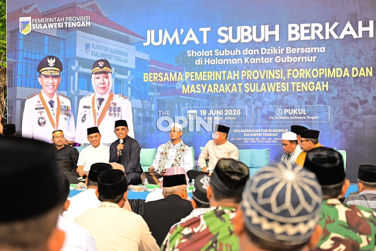 Bangun Budaya Subuh Berjamaah, Gubernur Anwar Hafid Ajak ASN Awali Hari dengan Doa