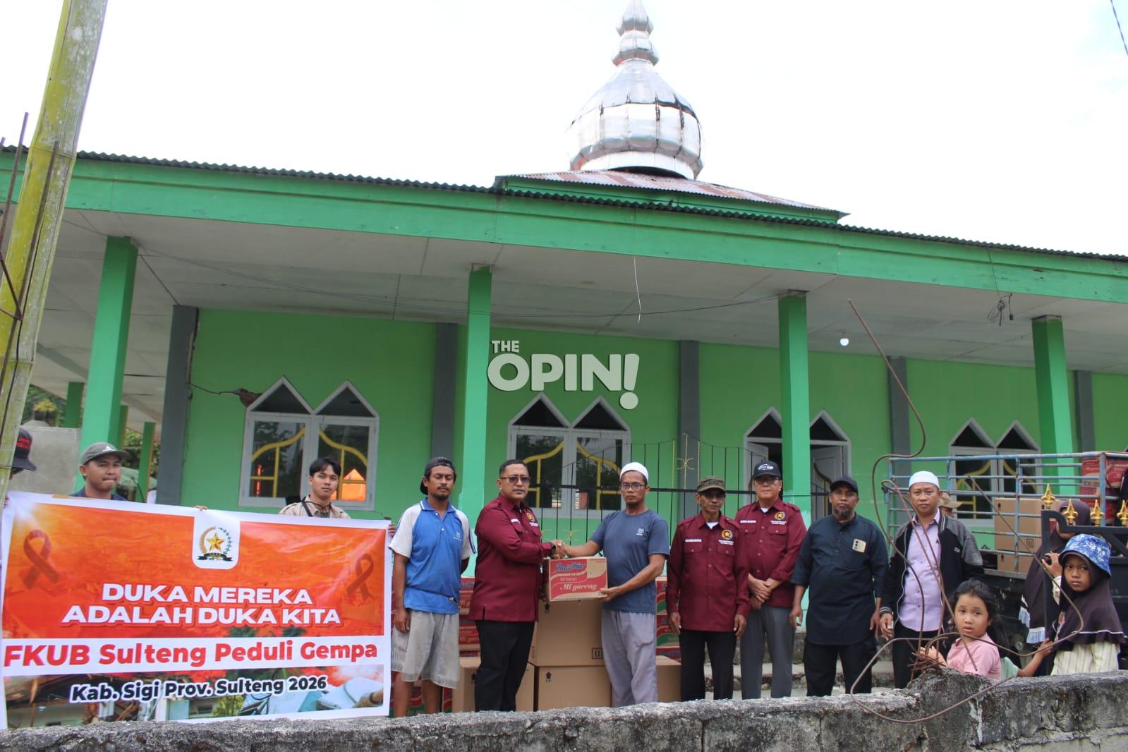 FKUB dan BAMAG Sulteng Salurkan Ratusan Paket Bantuan untuk Korban Gempa Sigi
