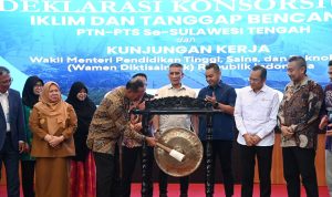 Wagub Sulteng Resmikan Konsorsium Iklim PTN–PTS, Perkuat Peran Kampus Hadapi Bencana