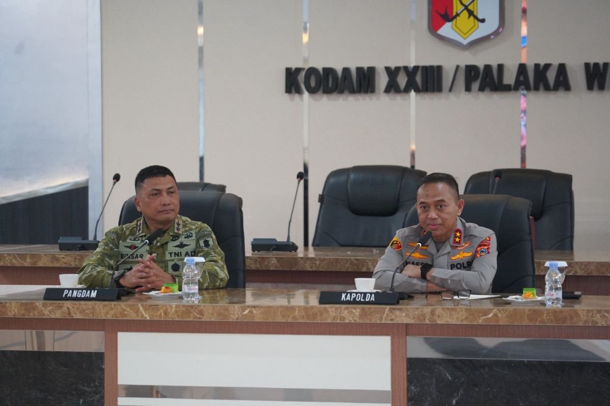 Kapolda dan Pangdam Sepakat Perkuat Soliditas TNI-Polri Jaga Stabilitas Sulteng