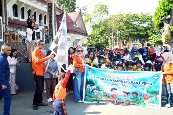 Ratusan Anak Semarakkan Peringatakan HAN 2026 di Kota Palu