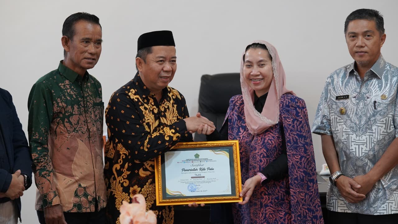 Indeks Kerukunan Umat Beragama Kota Palu Lampaui Rata-rata Nasional