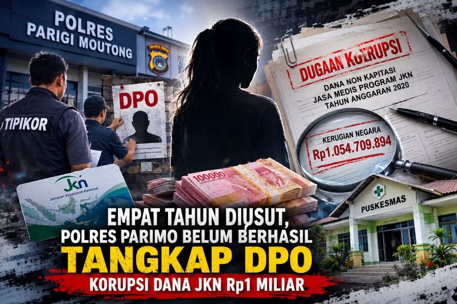 Empat Tahun Diusut, Polres Parimo Belum Berhasil Tangkap DPO Korupsi Dana JKN Rp1 Miliar