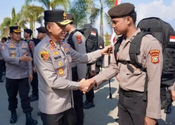Kapolda Sulteng Lepas 116 Personel ke Polres Balut, Tekankan Kinerja Terbaik