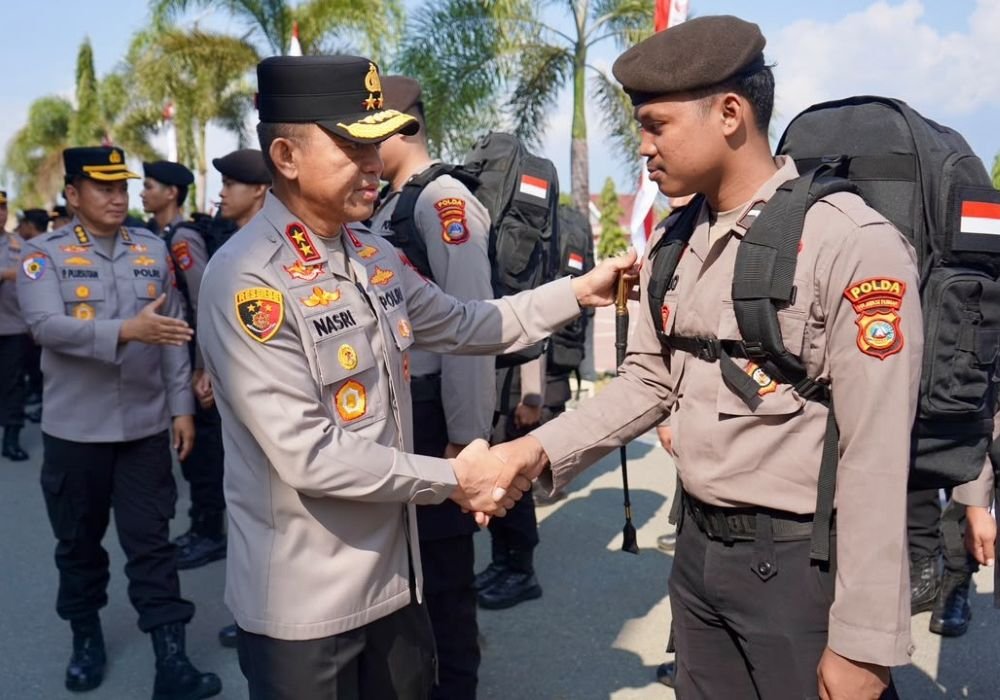 Kapolda Sulteng Lepas 116 Personel ke Polres Balut, Tekankan Kinerja Terbaik