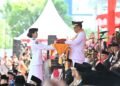 Paskibraka Asal 13 Kabupaten/Kota Kibarkan Merah Putih pada HUT ke-81 RI di Sulteng