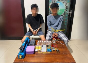 Polresta Banggai Tangkap Dua Pemuda, 36 Paket Sabu Disita