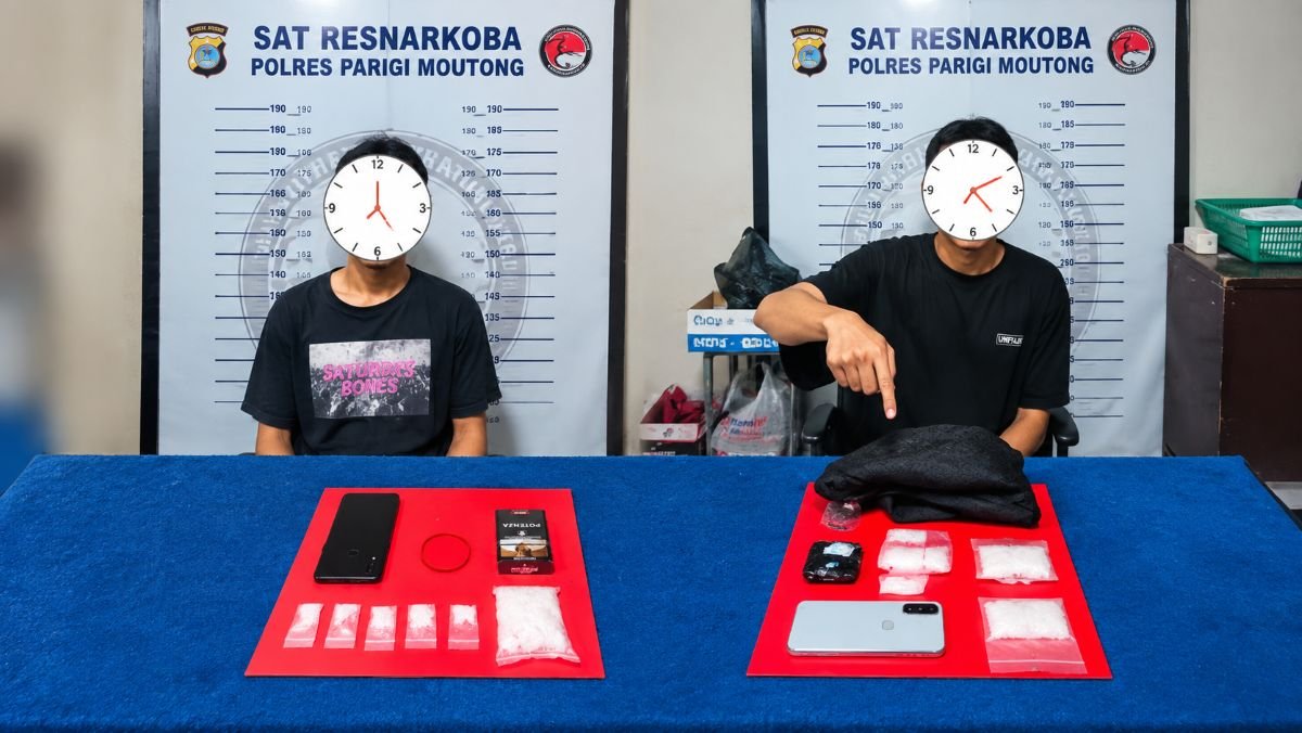 Sehari, Satresnarkoba Polres Parimo Ungkap Dua Kasus Sabu, Sita 109 Gram