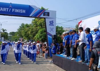 36 Tim Ramaikan Gerak Jalan HUT ke-25 Partai Demokrat di Parimo