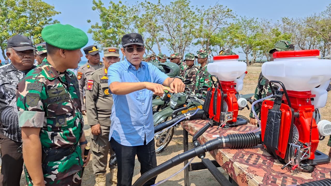 Cegah Karhutla Meluas, Bupati Parimo Apresiasi Respons Cepat Yonif TP 918