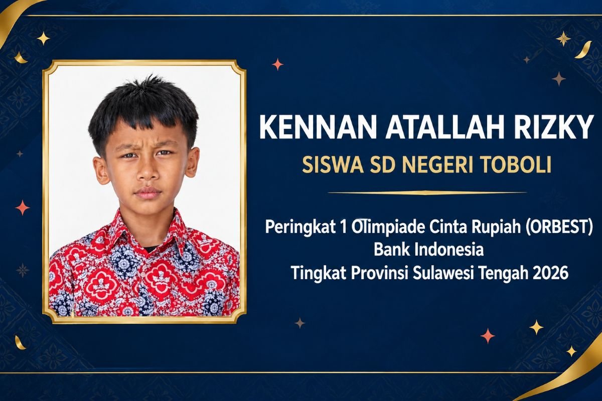 Siswa SDN Toboli Raih Nilai Tertinggi ORBEST 2026 se-Sulteng