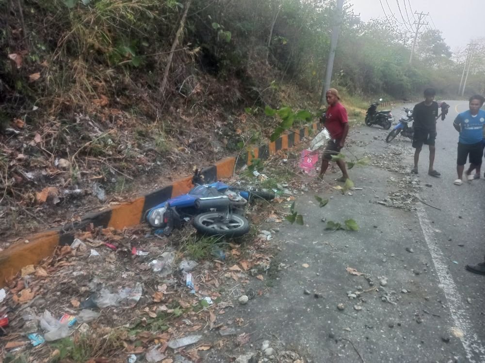 Pelajar 17 Tahun Tewas Usai Kehilangan Kendali di Jalan Trans Sulawesi Banggai