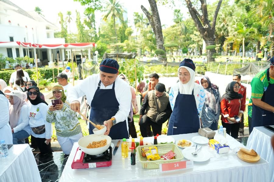 Munafri Juara Lomba Masak Nasi Goreng Antar Kepala Daerah se-Sulsel